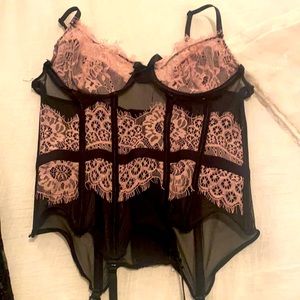 Fashion. Nova partial corset top w/ clips.